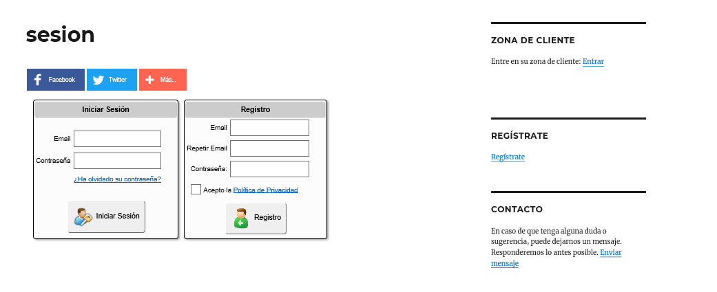 inciar sesion - como hacer un pedido