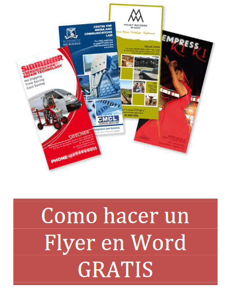 como hacer un flyer en word pdf