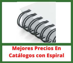 Catálogos con encuadernación en espiral personalizados para empresas